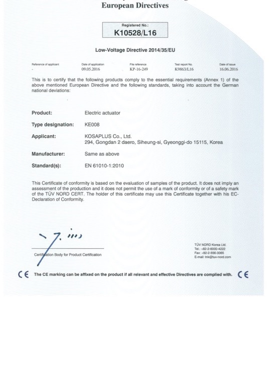 CE · LVD — Low Voltage Directive 2014/35/EU