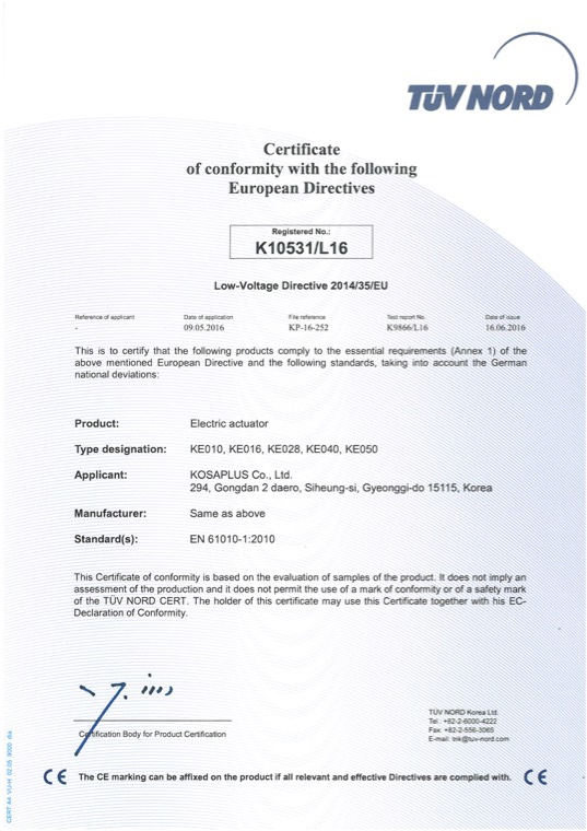 CE · LVD — Low Voltage Directive 2014/35/EU